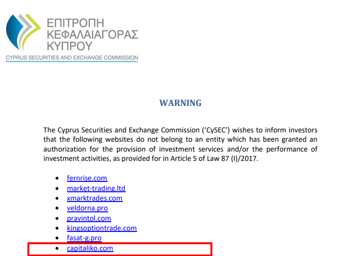 Capitaliko-CYSEC