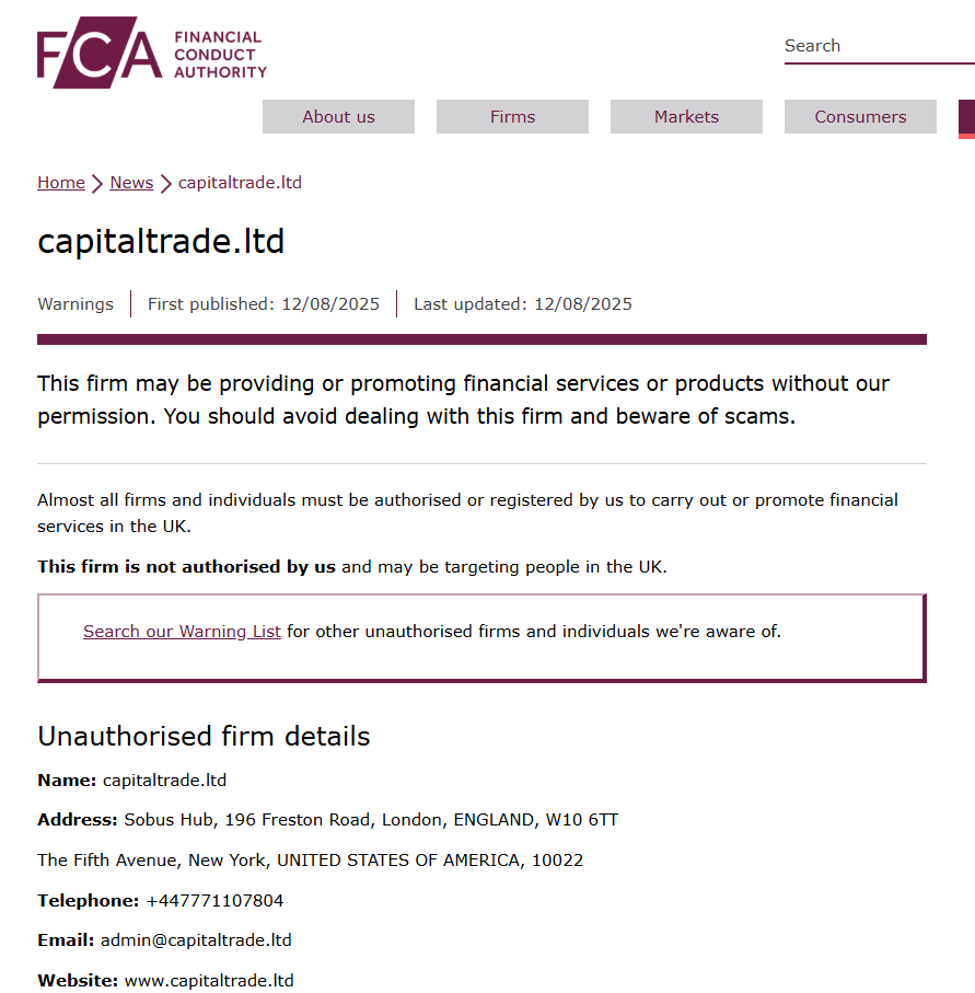 Capitaltrade.ltd-FCA