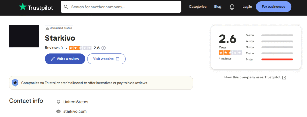 Starkivo-Trustpilot