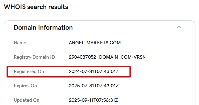 Angel Markets WHOIS