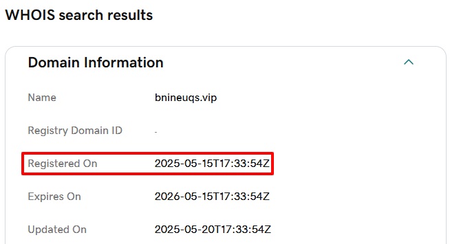Bnineuqs.vip WHOIS