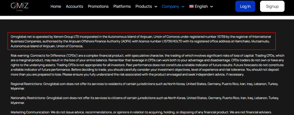 GMZ Global Regulatory