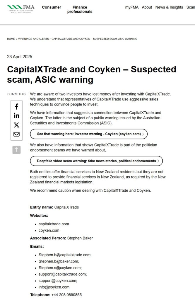 CapitalXTrade FMA