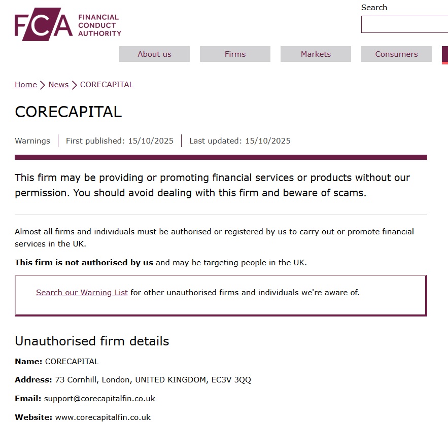 Corecapital FCA