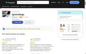 Igmholdings-Reviews trustpilot