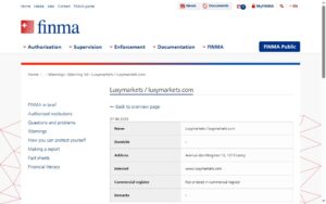 Luxymarkets FINMA