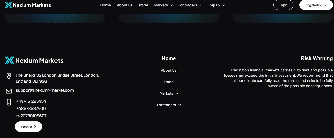 Nexium Markets Contact