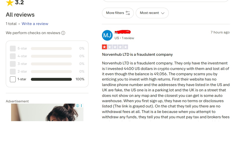 NorvenHub Trustpilot