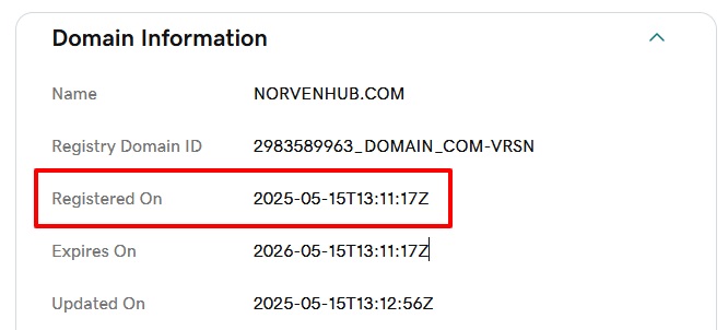 NorvenHub WHOIS