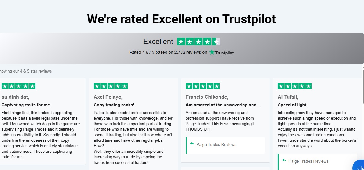Paige Trades Trustpilot 1