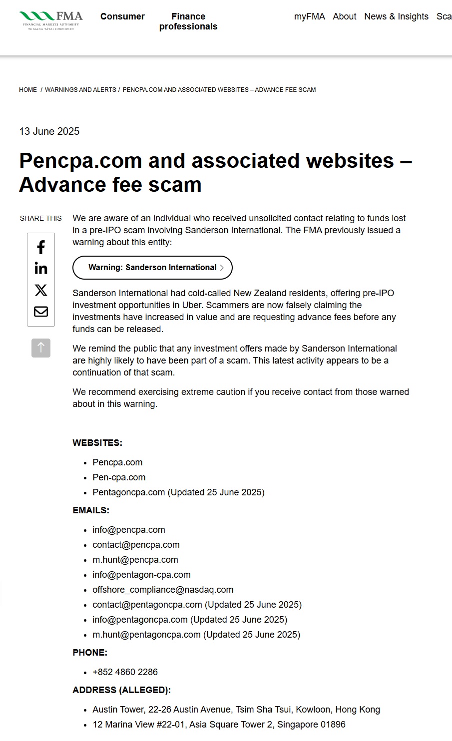 Pencpa.com FMA