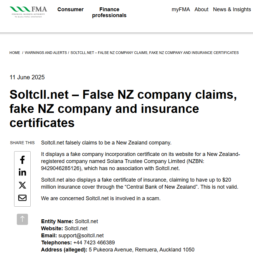 Soltcll.net FMA