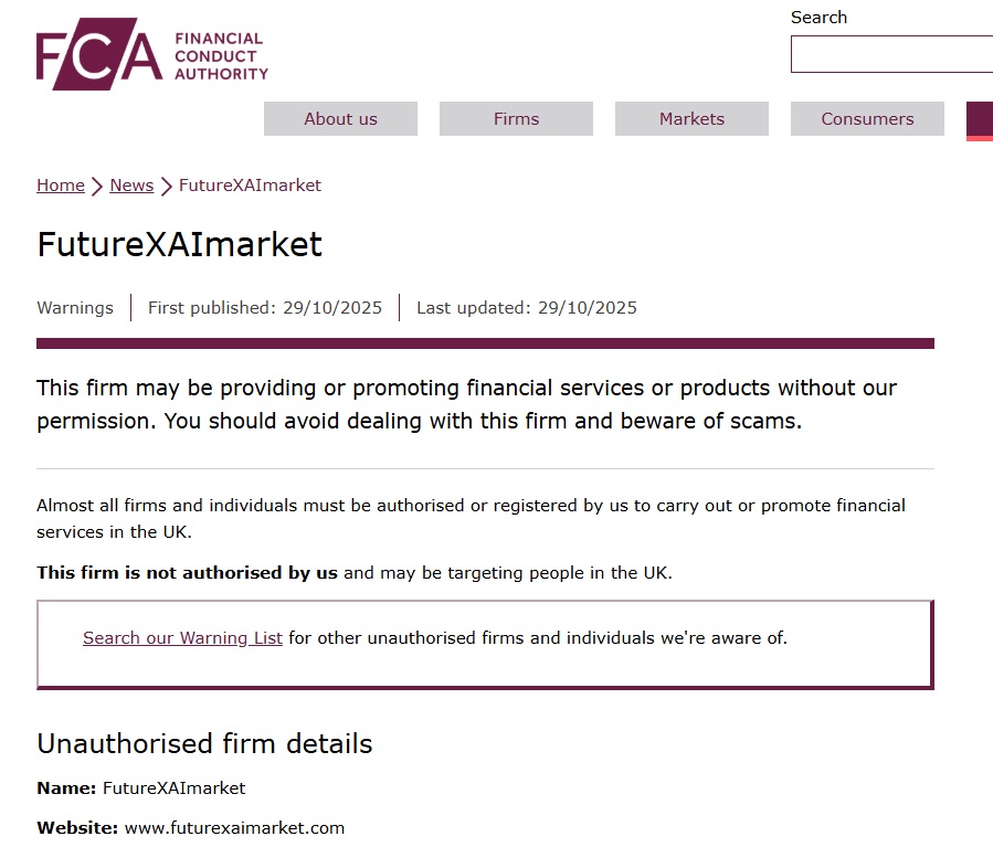FutureXAImarket FCA