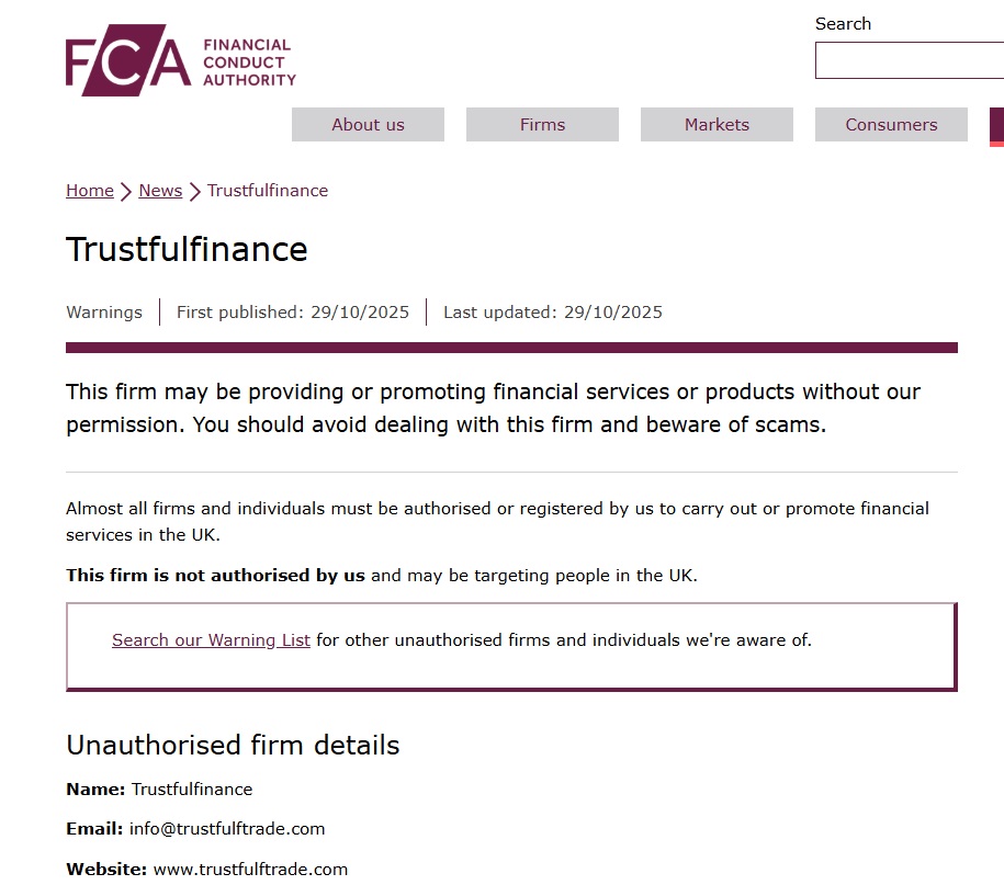 Trustfulfinance FCA